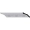 Ekena Millwork 2 1/2"H x 2 7/8"P x 3 3/4"F x 94 1/2"L, (8 1/8" Repeat), Miller Crown Moulding MLD02X02X03MI - alternate 1